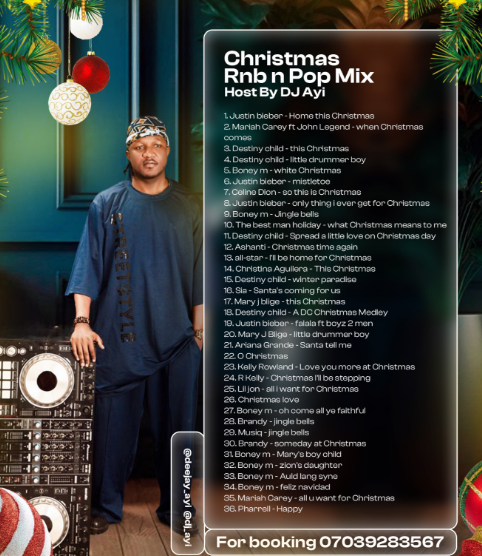 DJ Ayi presents “Christmas R&B and Pop Mix”
